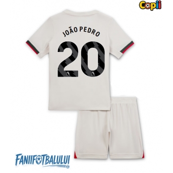 Chelsea Joao Pedro #20 Echipament de Fotbal Replică 2025-26 Copii Deplasare (+ Șorturi)